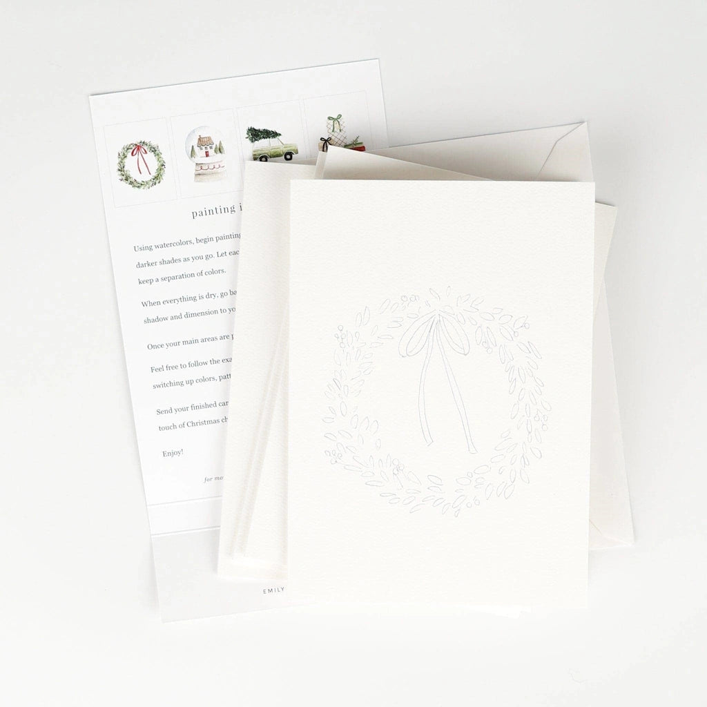 Paint your own special Christmas cards to send to loved ones this year with these Christmas cheer printable notecards from Campanula Design Studio, Seattle florist and gift basket company in Magnolia.