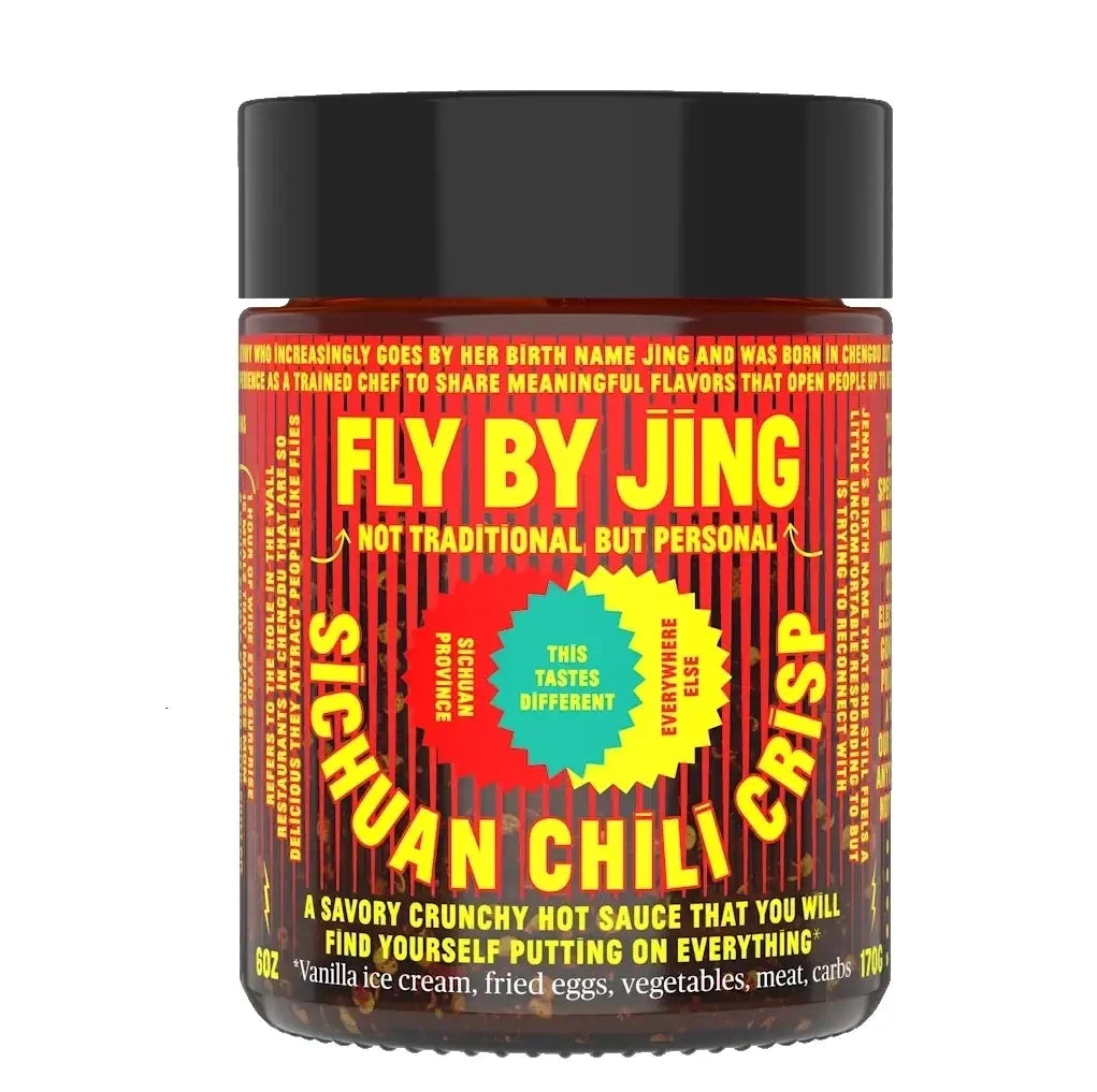 Fly By Jing Sichuan Chili Crisp available from Campanula Design Studio in Seattle as a gift or for yourself!