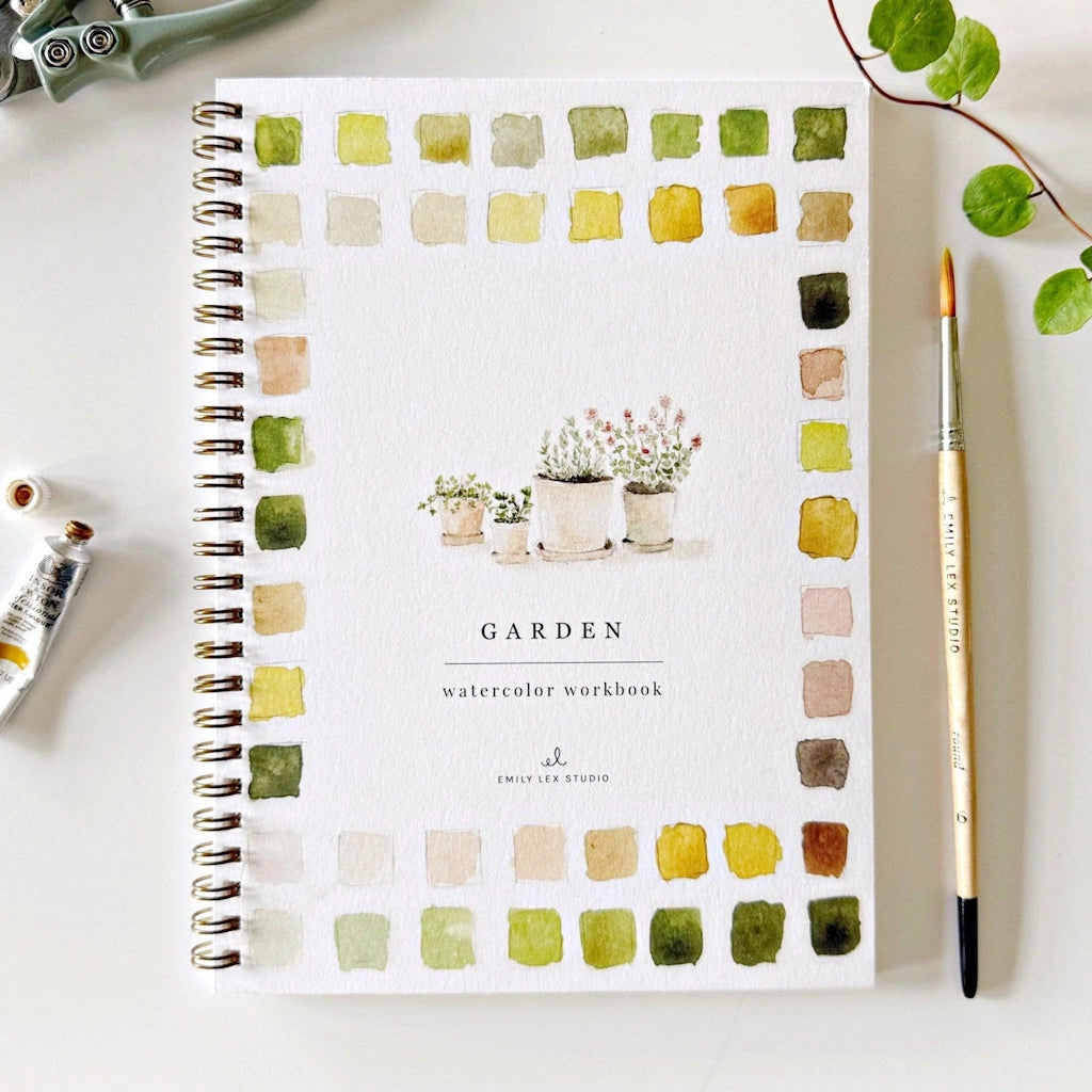 Watercolor workbooks are just like a coloring book, but with watercolor! This garden themed watercolor book is perfect for artists of any age. This book makes a perfect gift for your crafty friend. Available from Campanula Design Studio for nationwide shipping, or combine it with a flower arrangement, gift basket, or houseplant for the perfect gift delivery in the greater Seattle area.