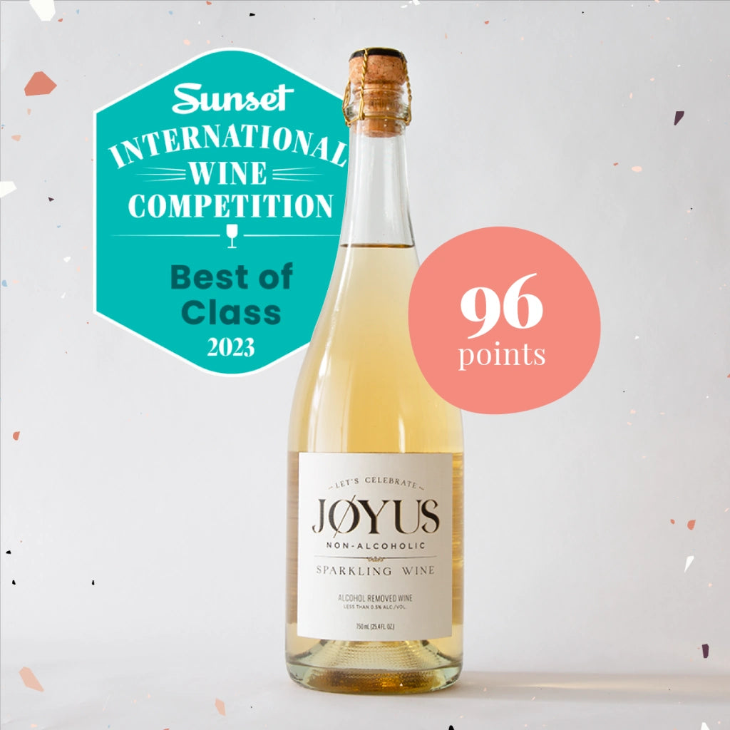 Meet the Non-Alcoholic Sparkling Wine that received 96 points and Double Gold in Sunset's International Wine Competition. Available from Campanula Design Studio, Seattle florist and premium gift basket shop.