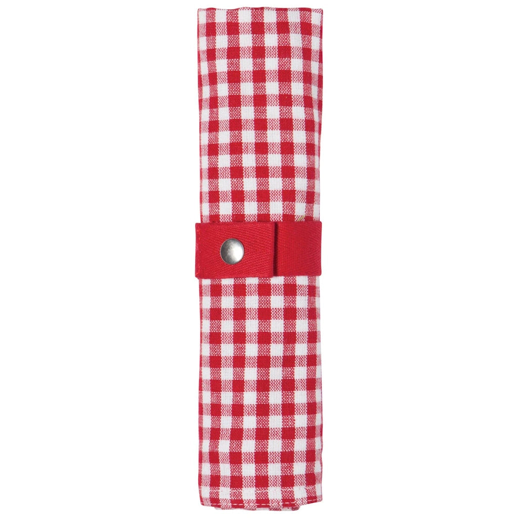 This gingham roll-up utensil set is practical, portable and oh so pretty. Available from Seattle's best florist and gift basket shop, Campanula Design Studio. Pair with one of our gift baskets for the perfect gift.