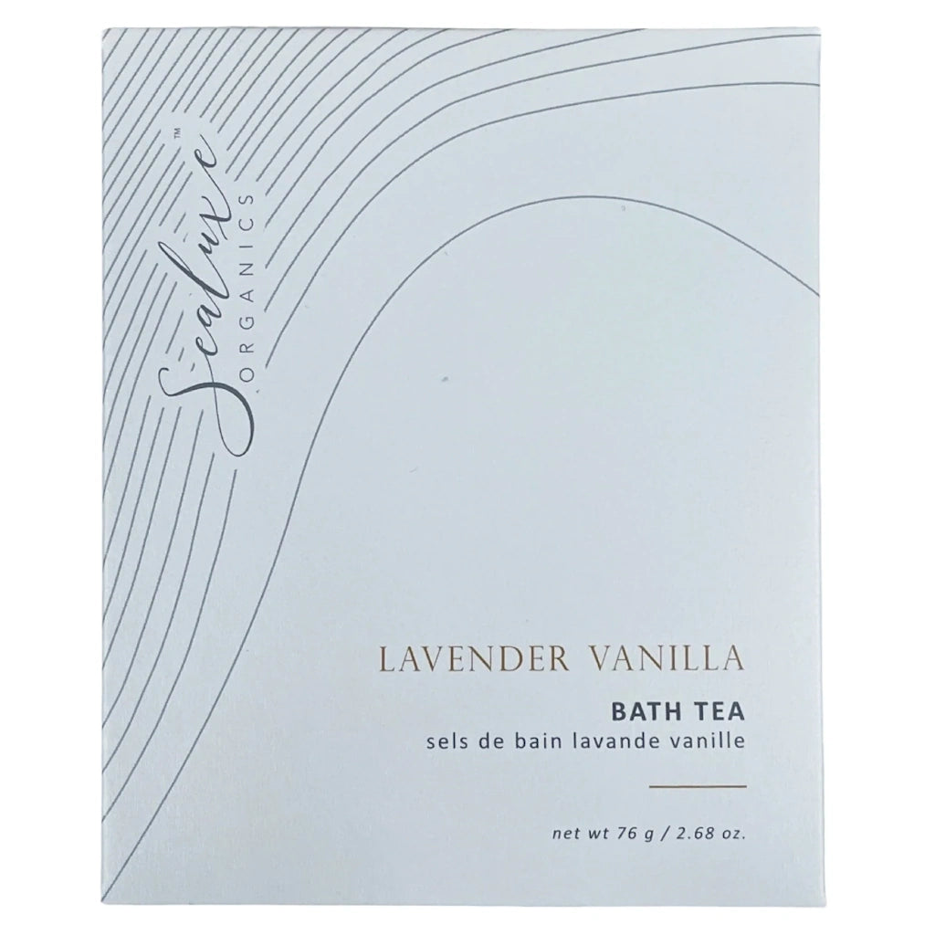 Indulge in the soothing and relaxing experience of our Sealuxe Lavender Vanilla Bath Tea. Infused with a blend of natural botanicals and wakame seaweed, this luxurious bath tea will transform your bath into a serene and rejuvenating oasis.