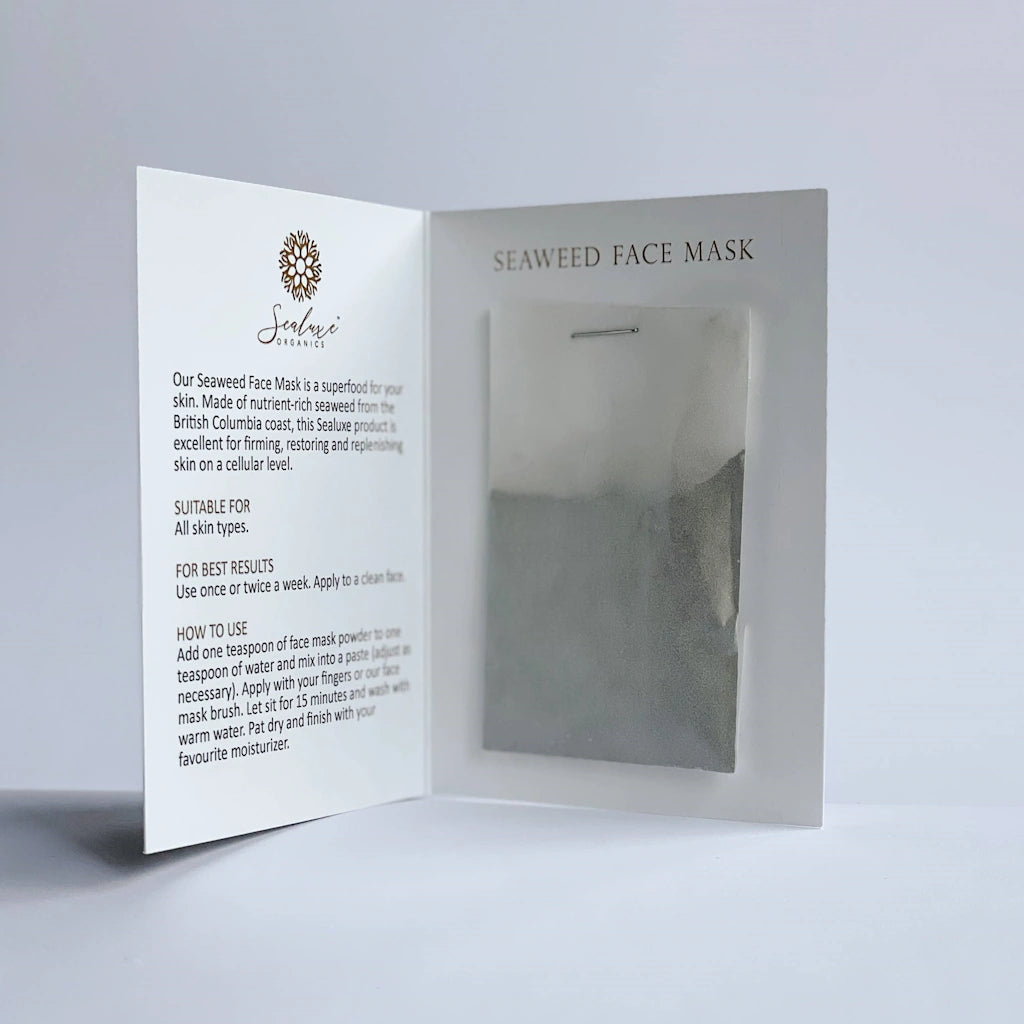 Seaweed Powdered Face Mask available from Campanula Design Studios in Seattle.