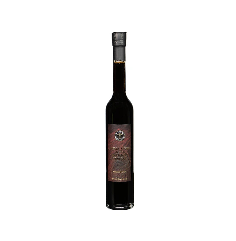 A rich and complex taster’s Balsamic Vinegar for connoisseurs. Produced by VR Aceti of Modena this balsamic vinegar is comparable to a 12-year tradizionale in both density and balance between sweetness and acidity. The cherry wood barrel aging adds another layer of depth and interest.